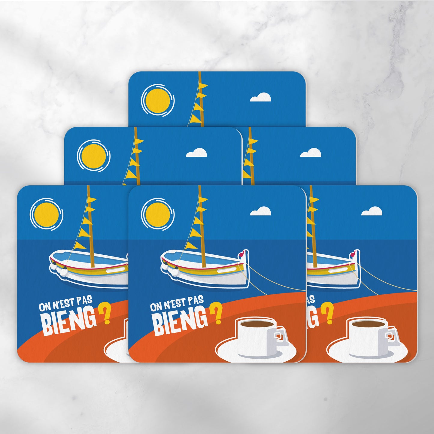 Dessous-de-verre | Le Café (x6)