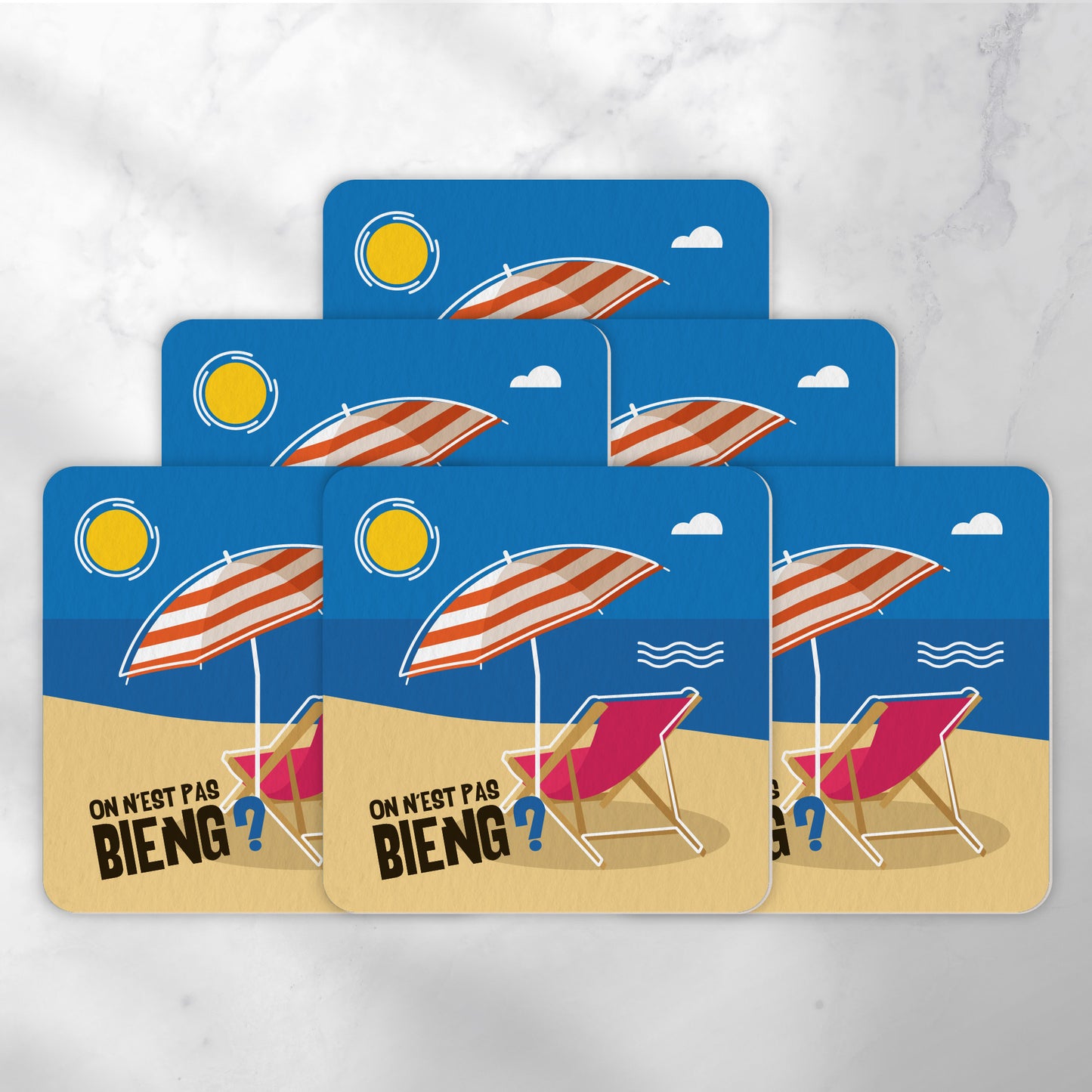 Dessous-de-verre | Le Transat (x6)