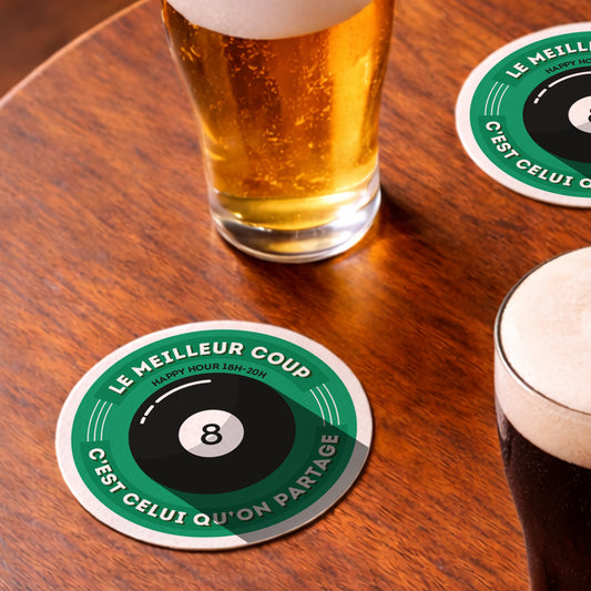 Dessous-de-verre | Billard (x6)