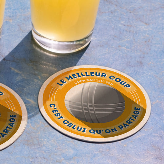 Dessous-de-verre | Pétanque (x6)