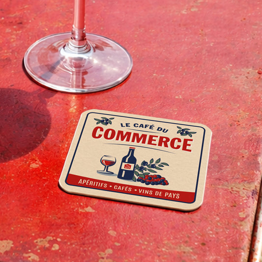 Dessous-de-verre | Le Café du Commerce (x6)
