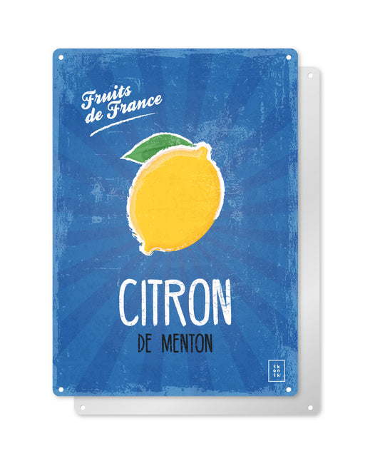 FRUITS DE FRANCE | Citron de Menton | Plaque