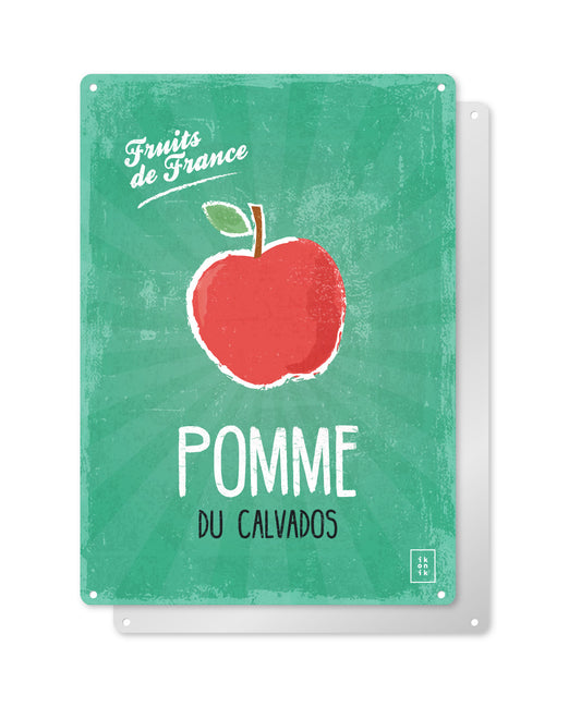FRUITS DE FRANCE | Pomme du Calvados | Plaque