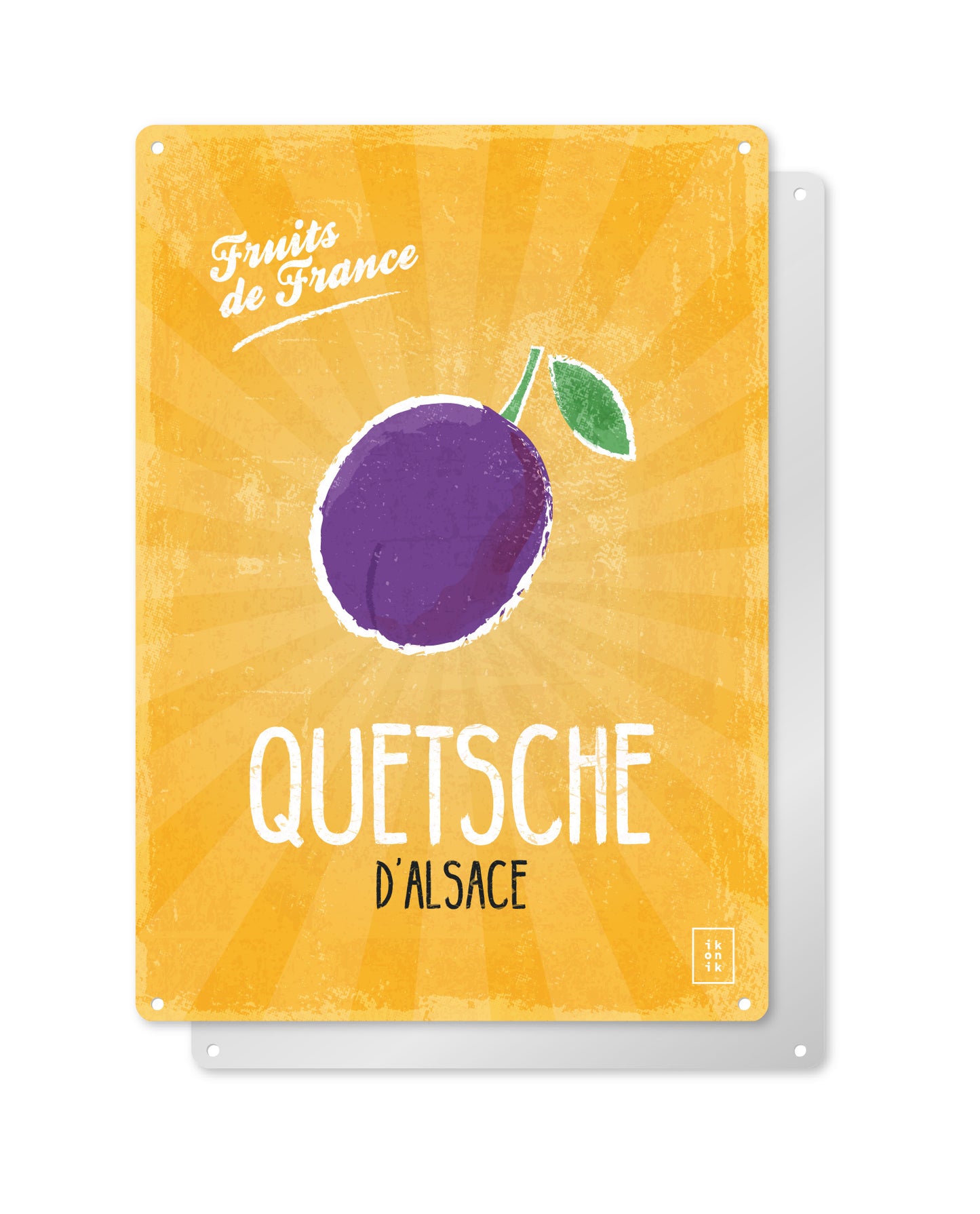 Plaque déco Quetsche d'Alsace | Fruits de France