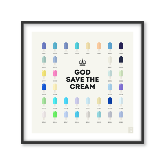 GOD SAVE THE CREAM | Affiche carrée