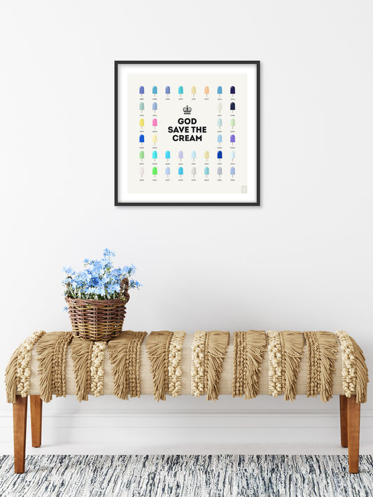 GOD SAVE THE CREAM | Affiche carrée