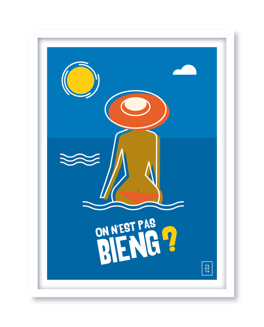 ON N'EST PAS BIENG ? | La Baignade | Affiche