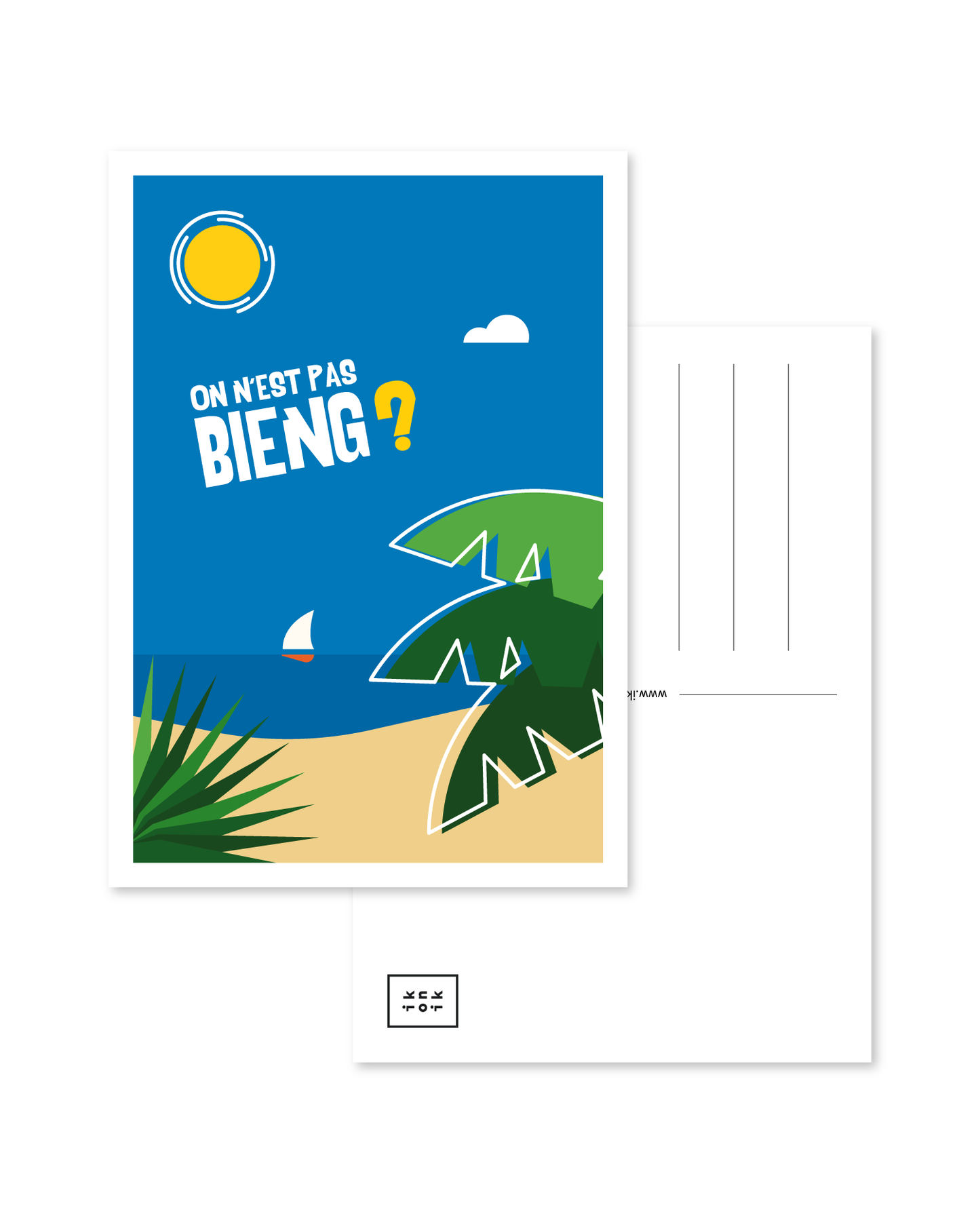 <tc>The beach Postcard | On n'est pas bieng ?</tc>
