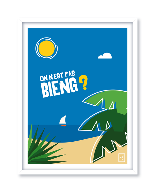 ON N'EST PAS BIENG ? | La Plage | Affiche