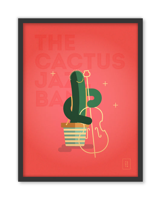 THE CACTUS JAZZ BAND | Le Contrebassiste | Affiche