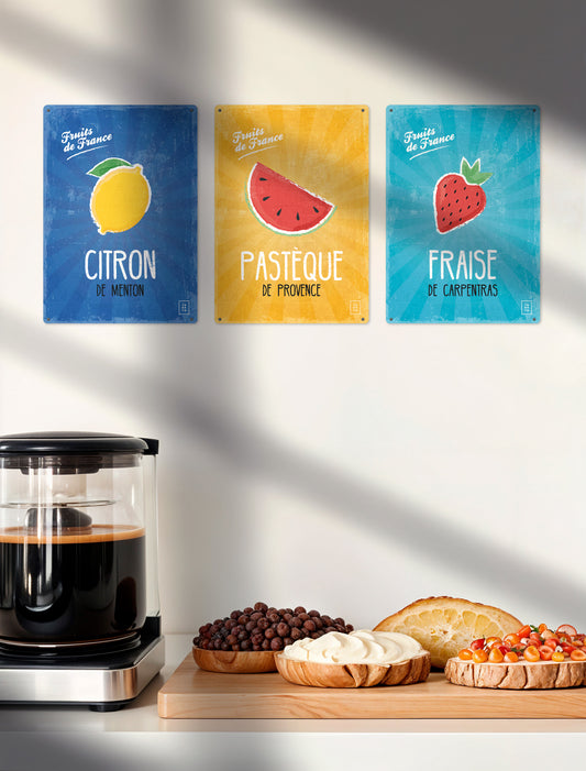 FRUITS DE FRANCE | Citron de Menton | Plaque