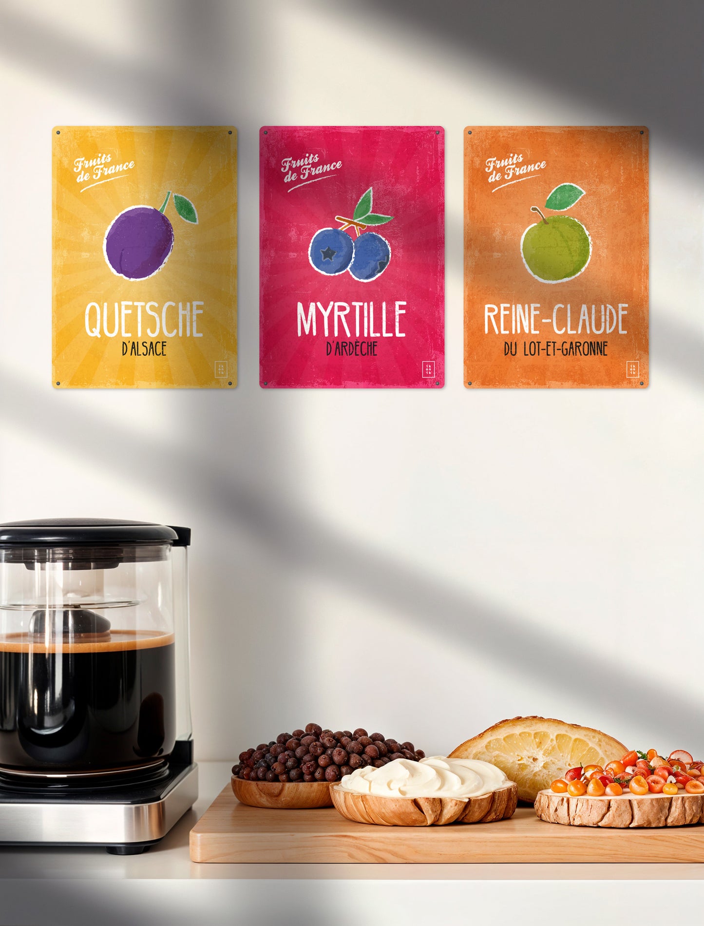 Ardèche Blueberry decorative sign | FRUITS DE FRANCE