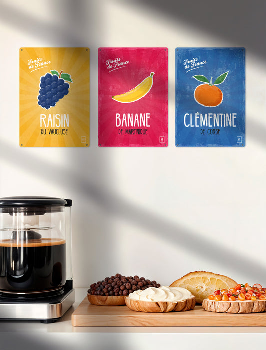 FRUITS DE FRANCE | Clémentine de Corse | Plaque