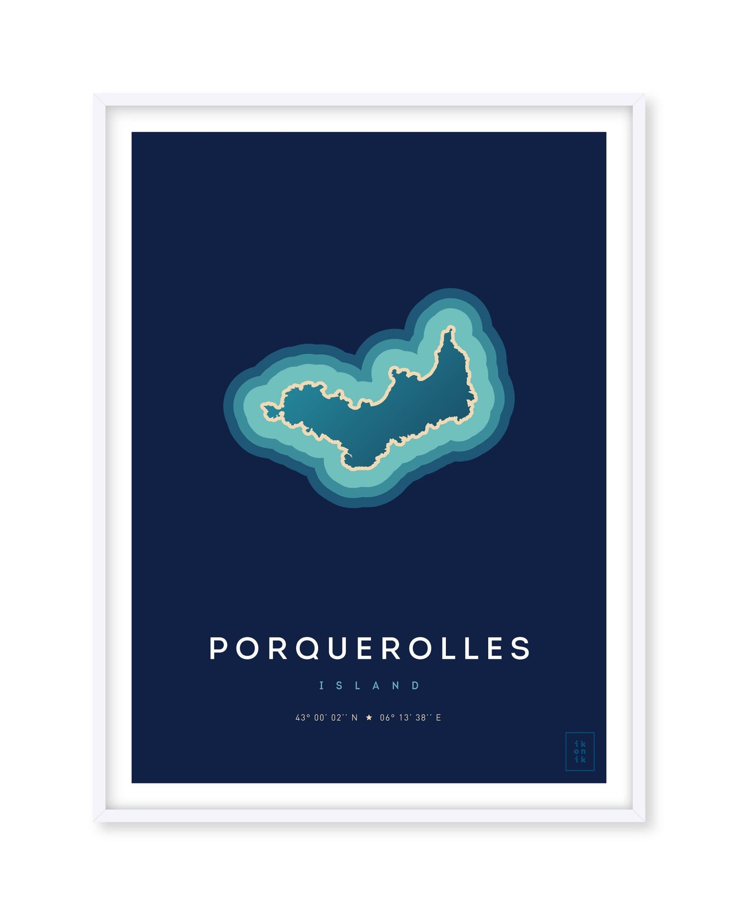 Affiche de l'île de Porquerolles