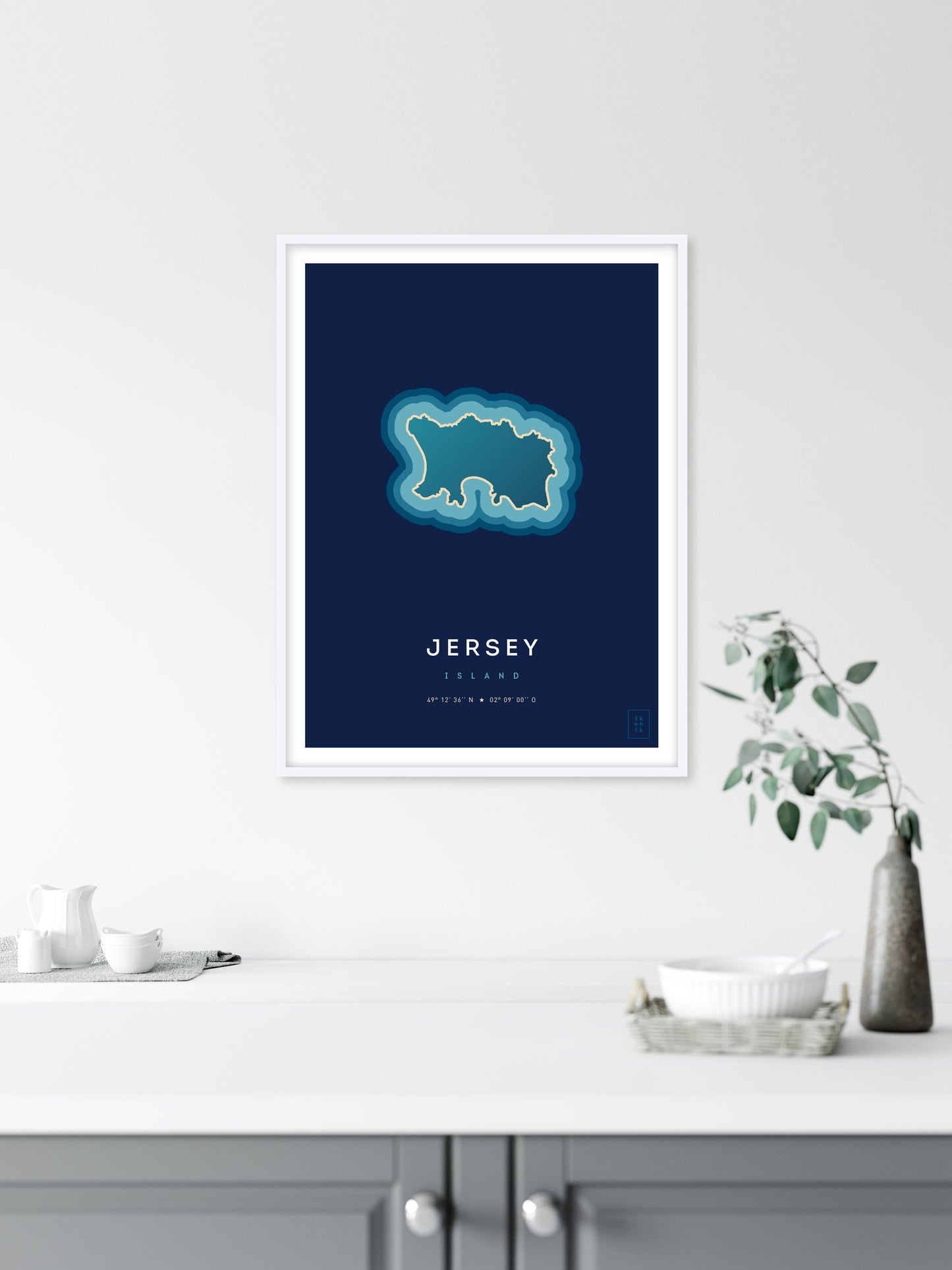Affiche de l'île de Jersey