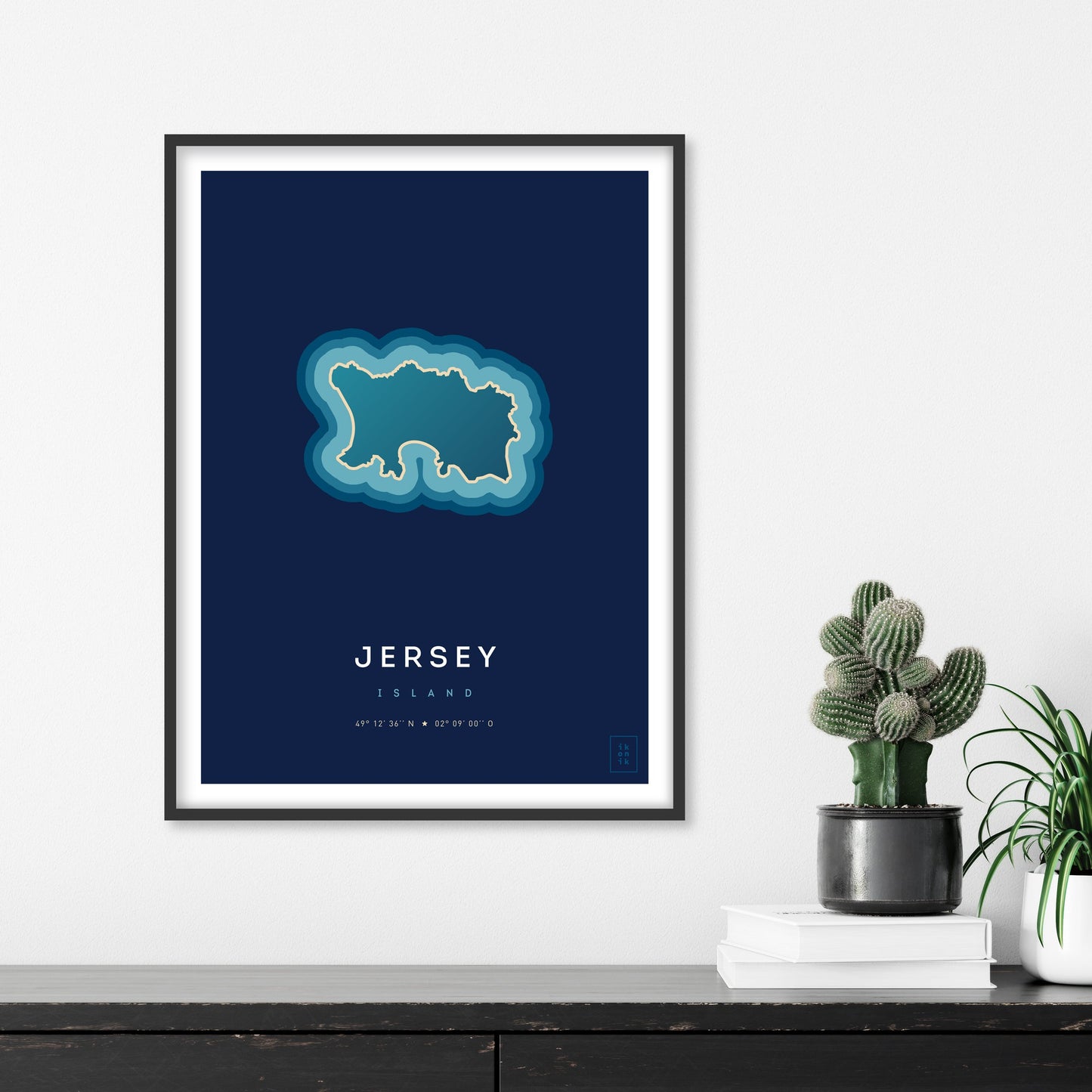 Affiche de l'île de Jersey