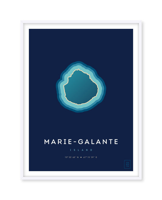 Affiche de l'île de Marie-Galante