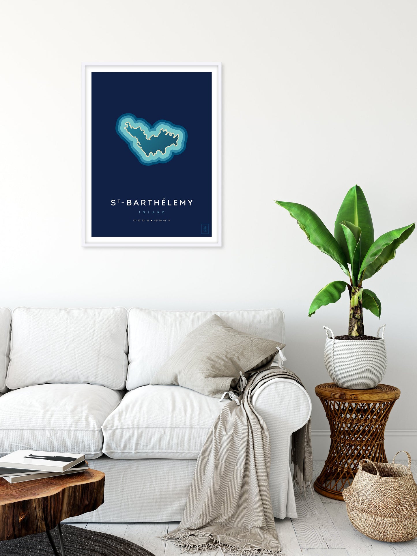 Affiche de l'île de Saint-Barthélemy