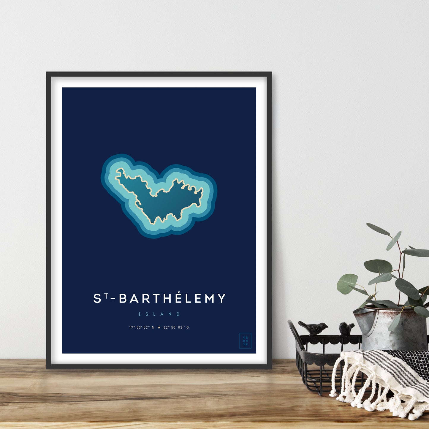 Affiche de l'île de Saint-Barthélemy