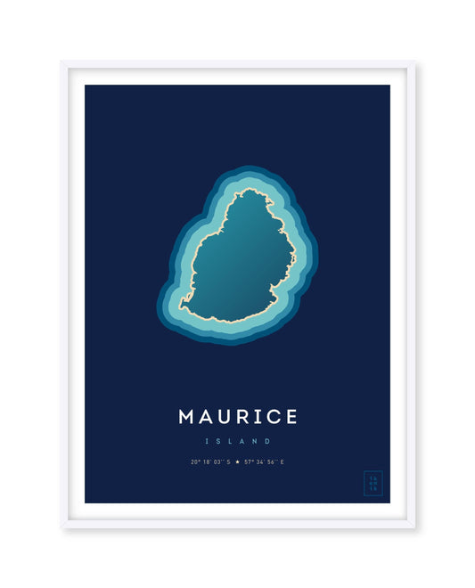 Affiche de l'île Maurice