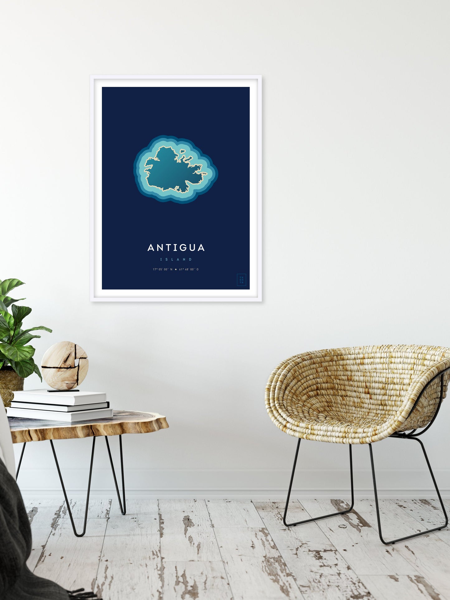 Affiche de l'île d'Antigua