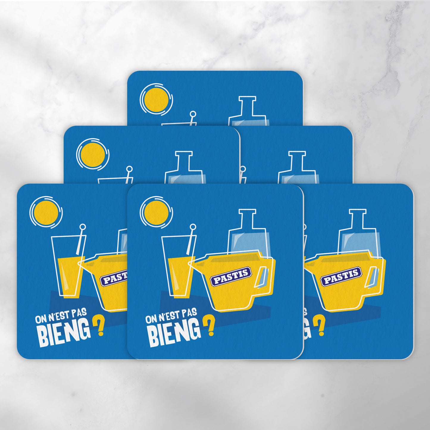 Dessous-de-verre | Le Pastis (x6)