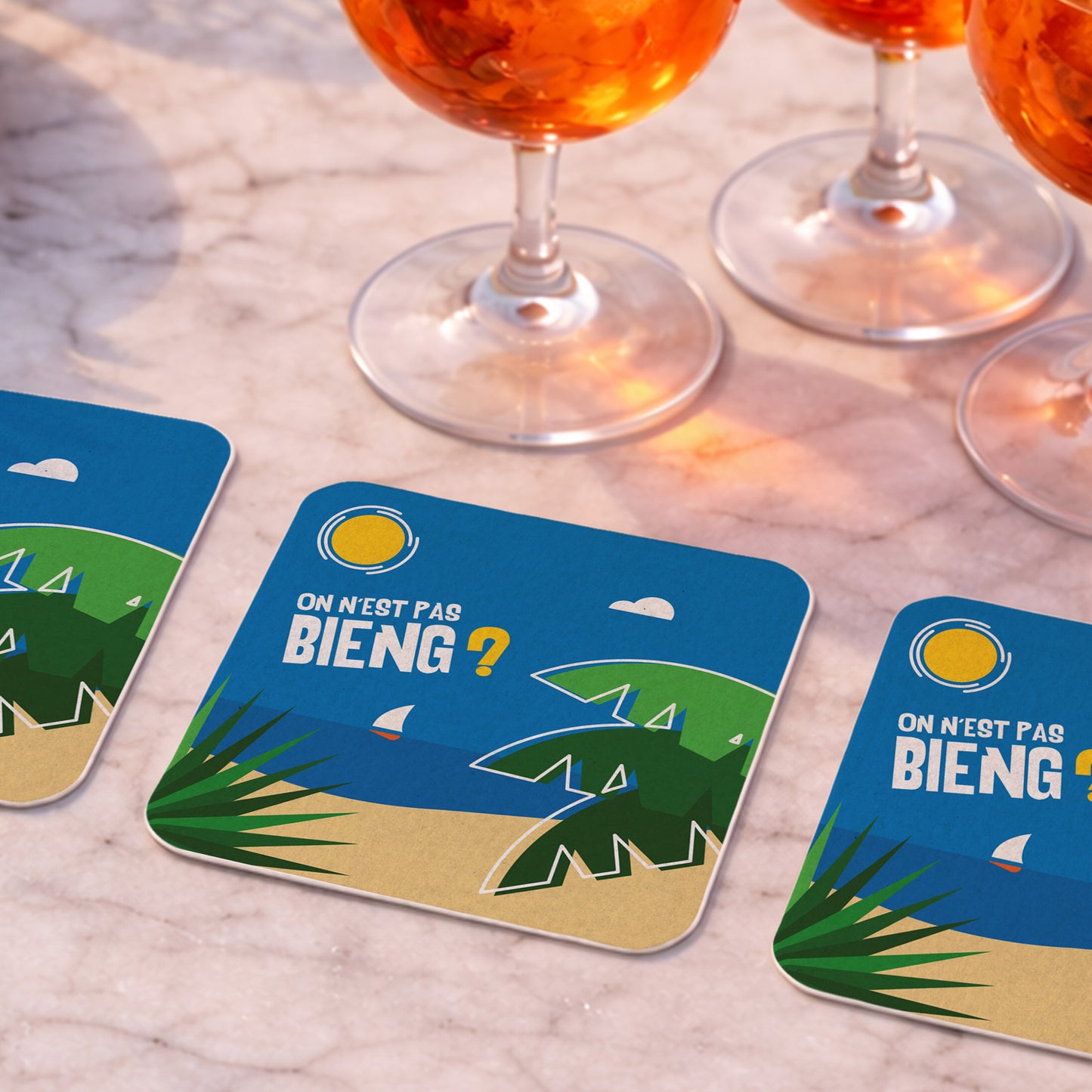 Dessous-de-verre | La Plage (x6)