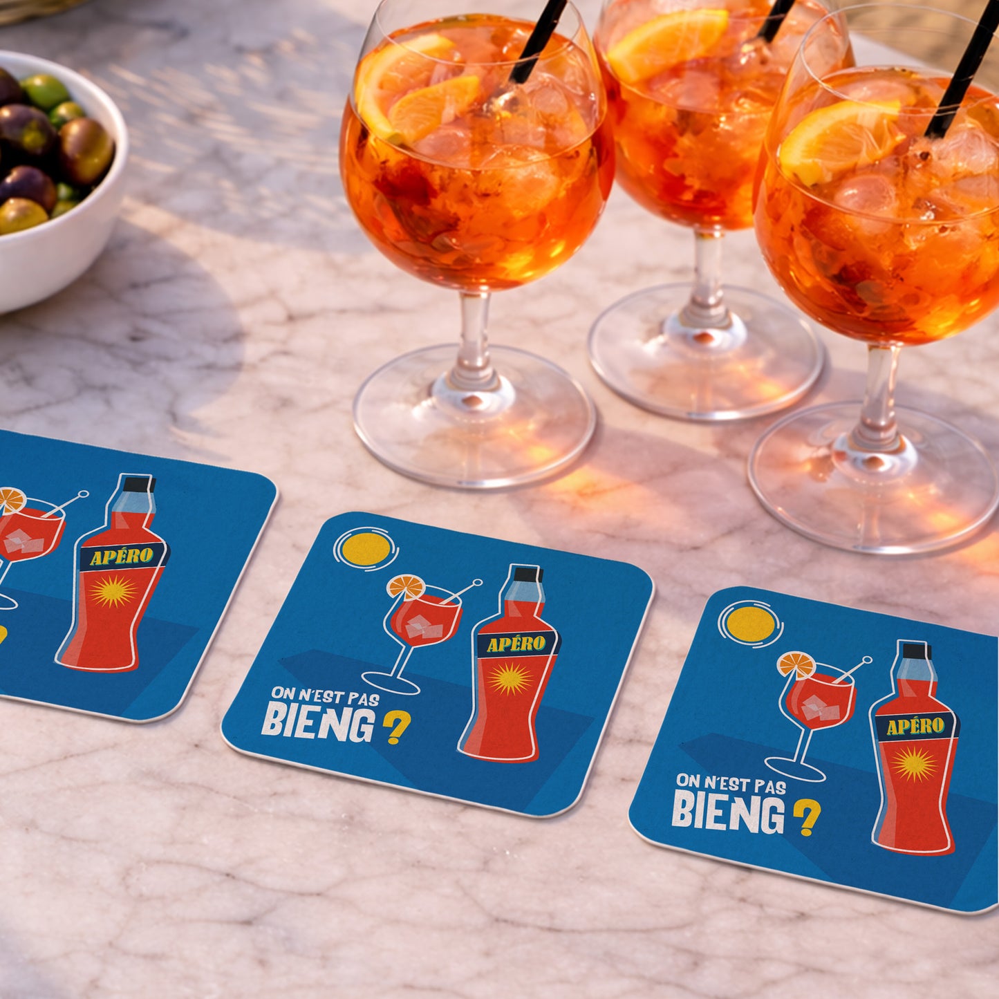 Dessous-de-verre | Le Spritz (x6)