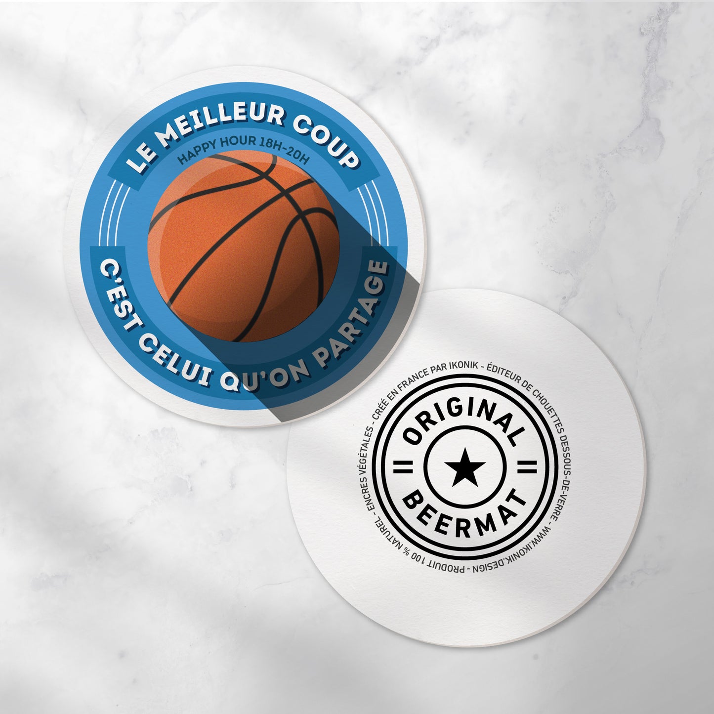 Dessous-de-verre | Basket-Ball (x6)