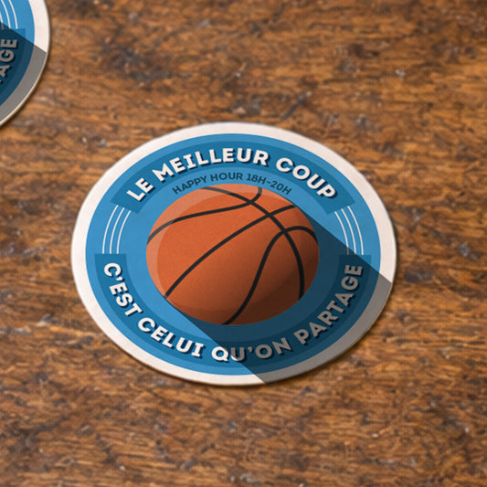Dessous-de-verre | Basket-Ball (x6)