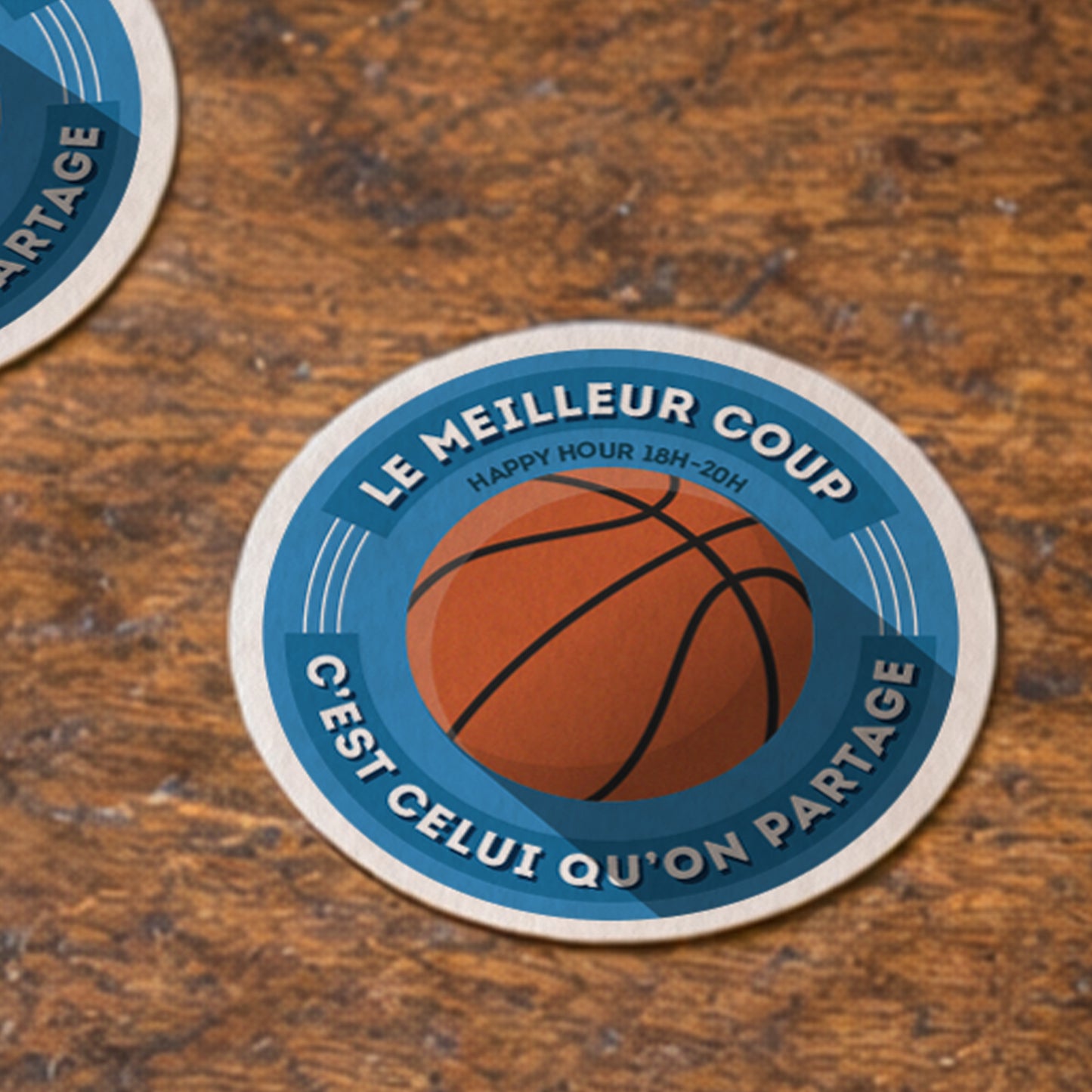 Dessous-de-verre | Basket-Ball (x6)