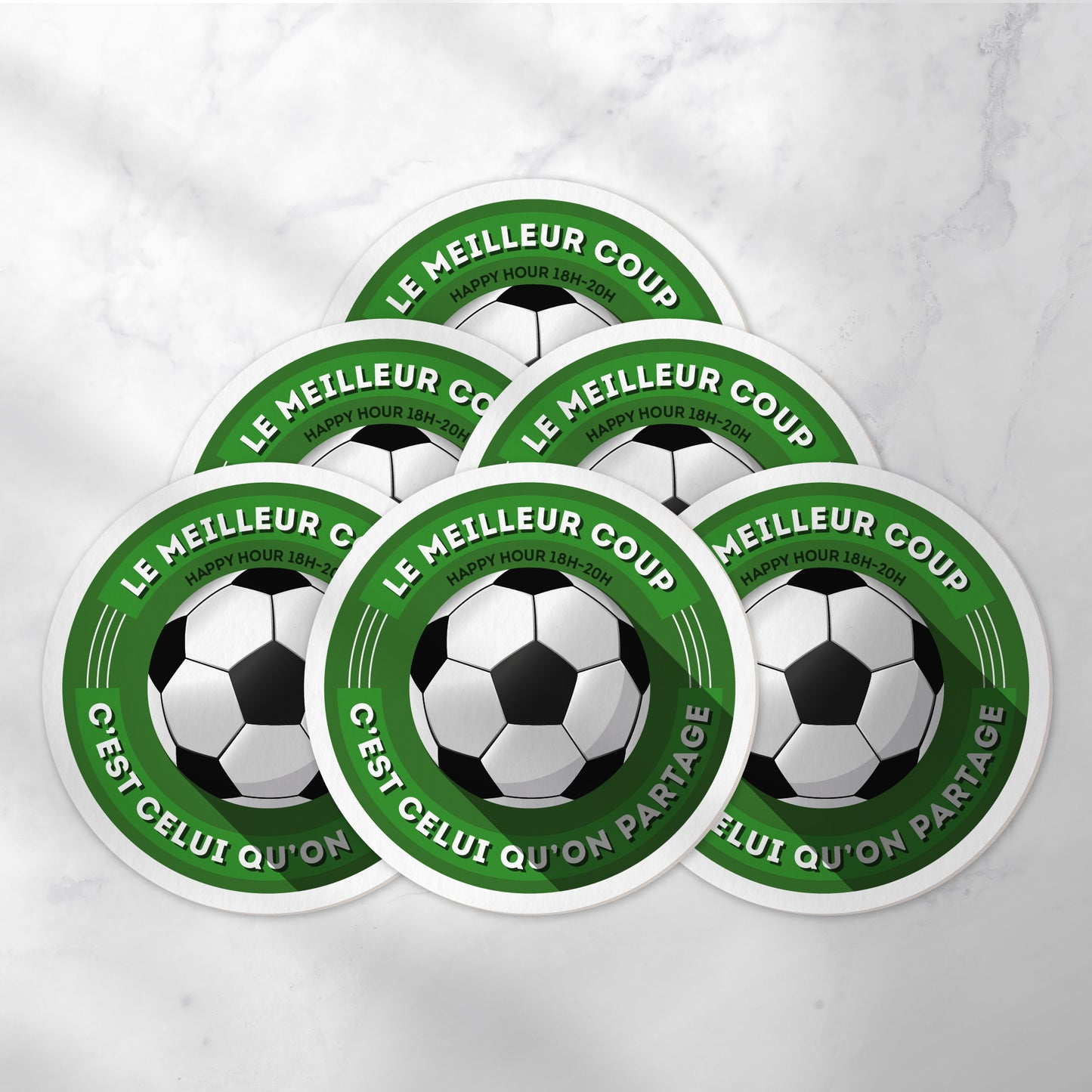 Dessous-de-verre | Football (x6)