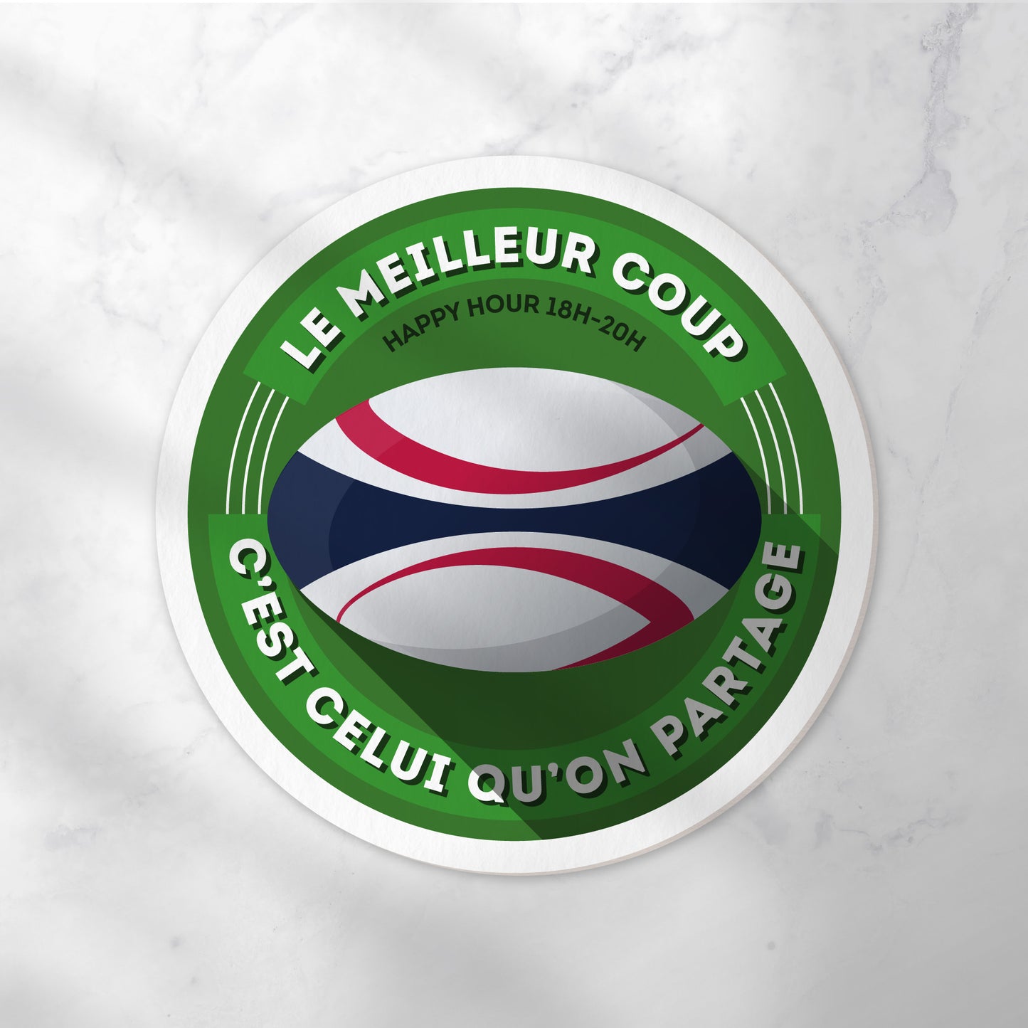 Dessous-de-verre | Rugby (x6)