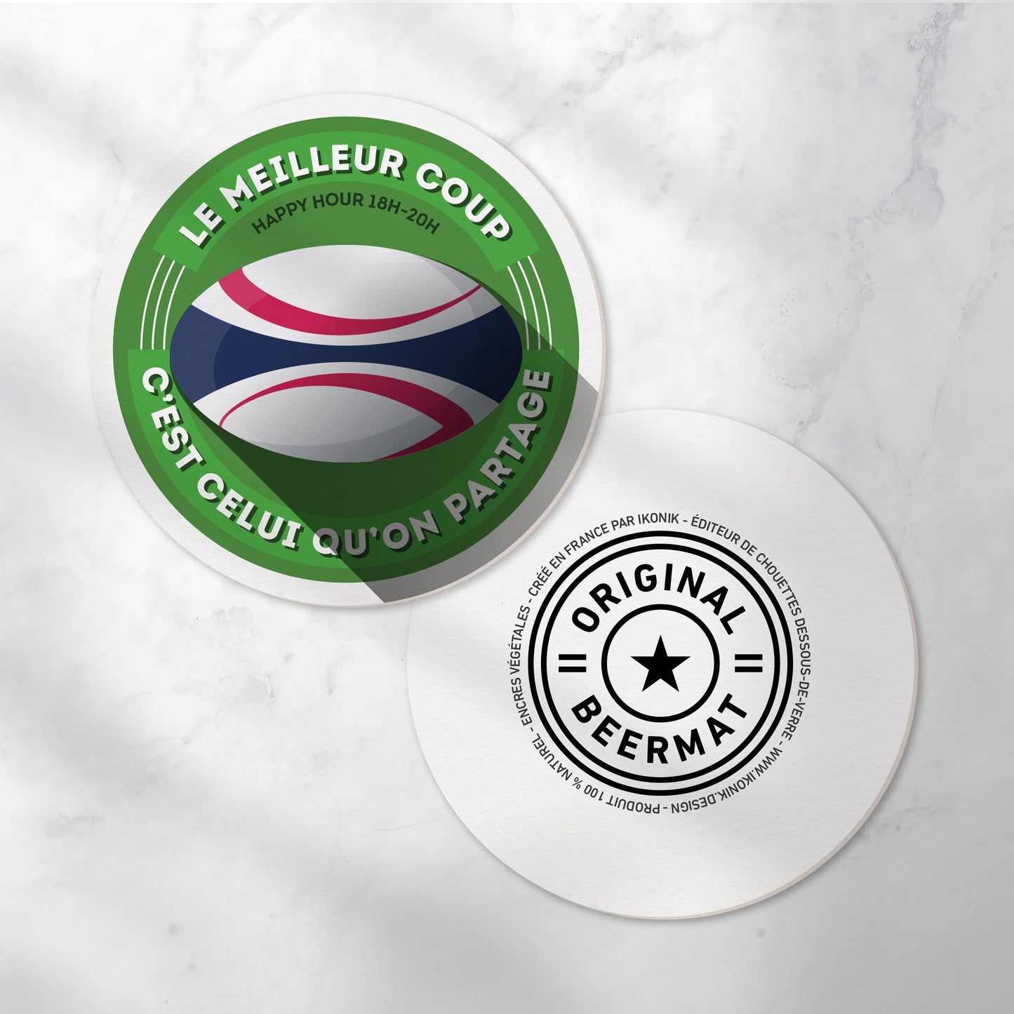 Dessous-de-verre | Rugby (x6)