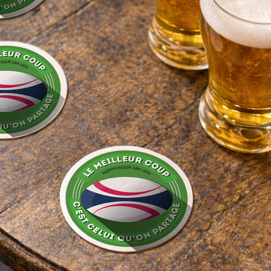 Dessous-de-verre | Rugby (x6)