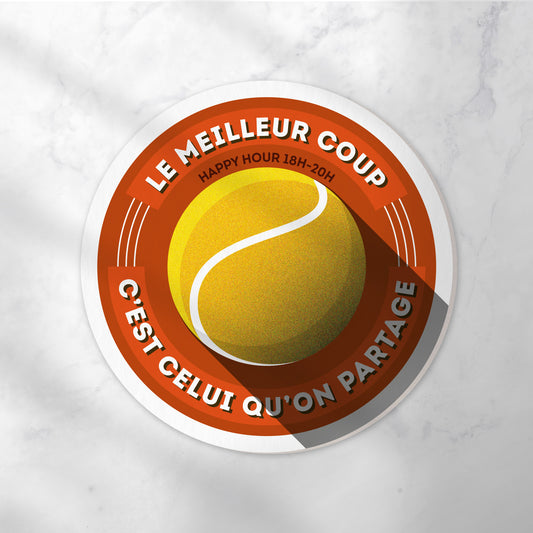 Dessous-de-verre | Tennis (x6)
