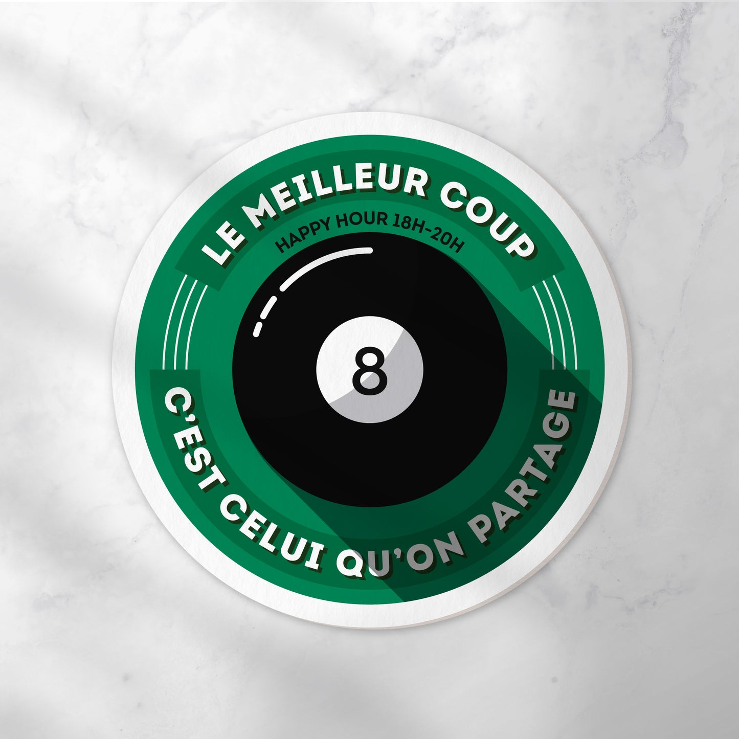 Dessous-de-verre | Billard (x6)