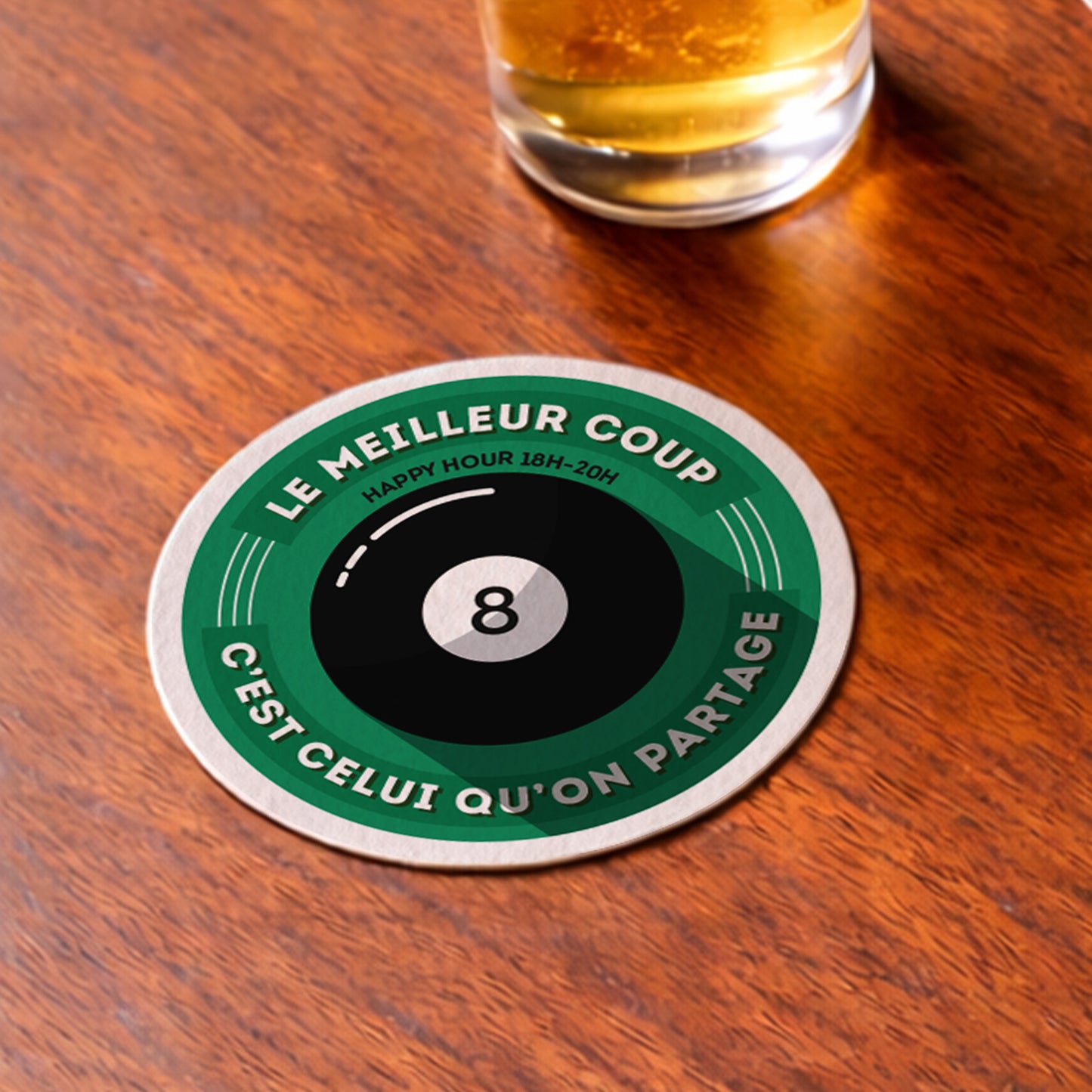 Dessous-de-verre | Billard (x6)