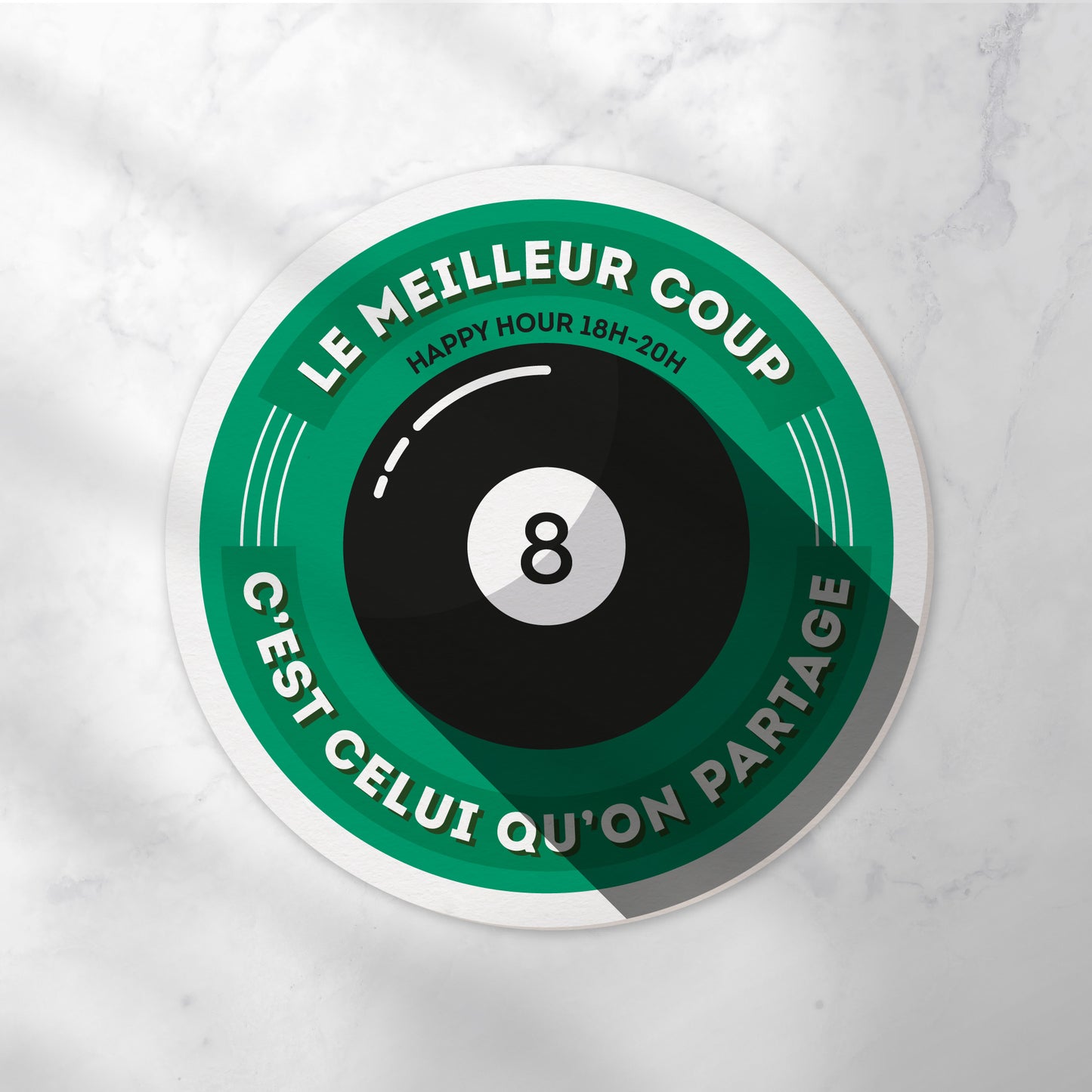 Dessous-de-verre | Billard (x6)