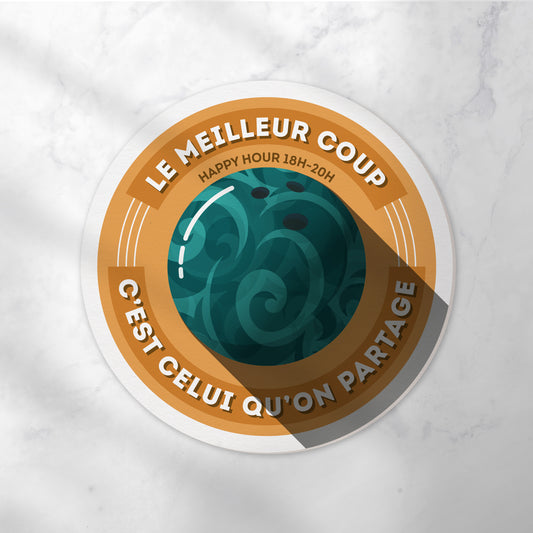 Dessous-de-verre | Bowling (x6)