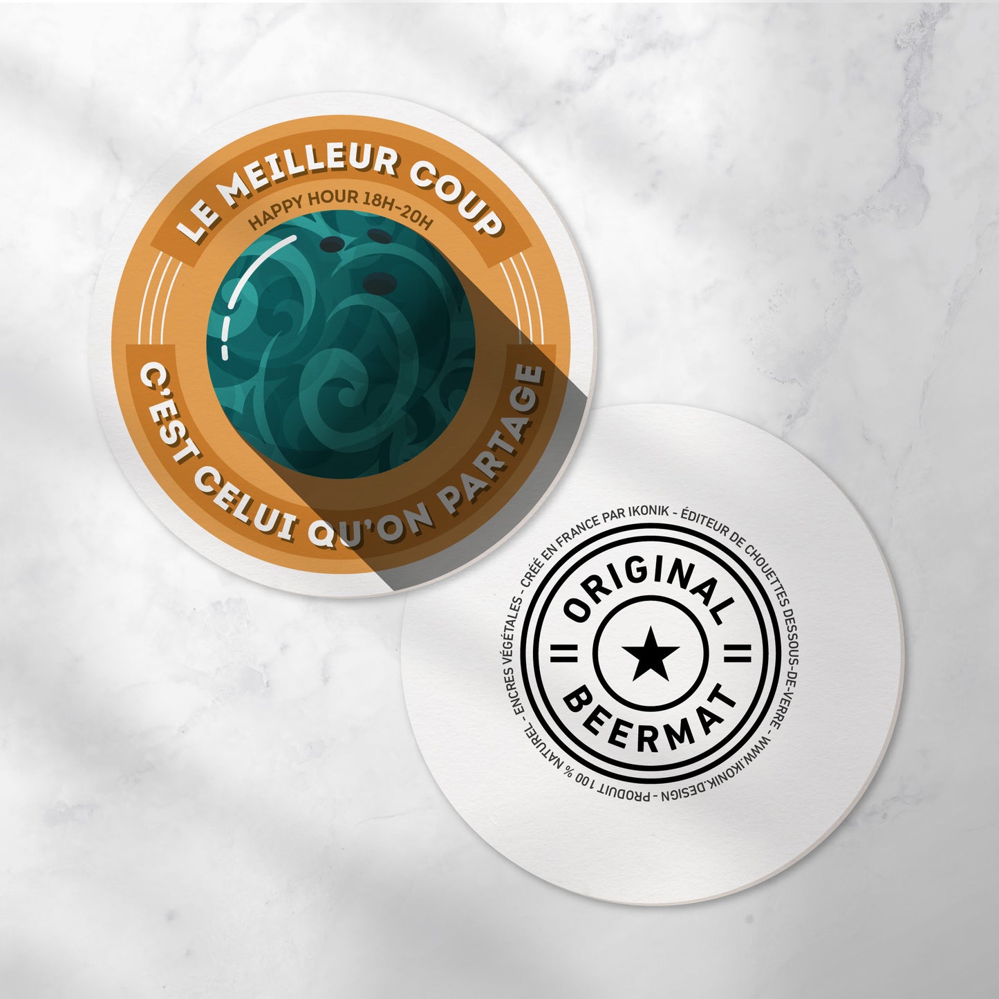 Dessous-de-verre | Bowling (x6)