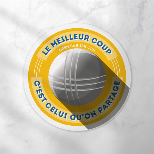 Dessous-de-verre | Pétanque (x6)