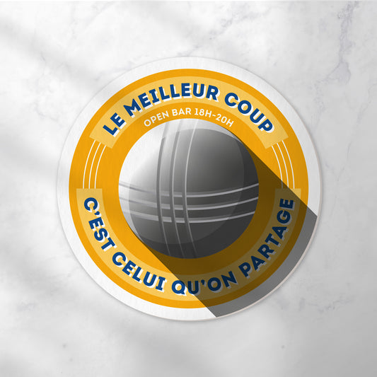Dessous-de-verre | Pétanque (x6)
