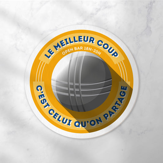 Dessous-de-verre | Pétanque (x6)