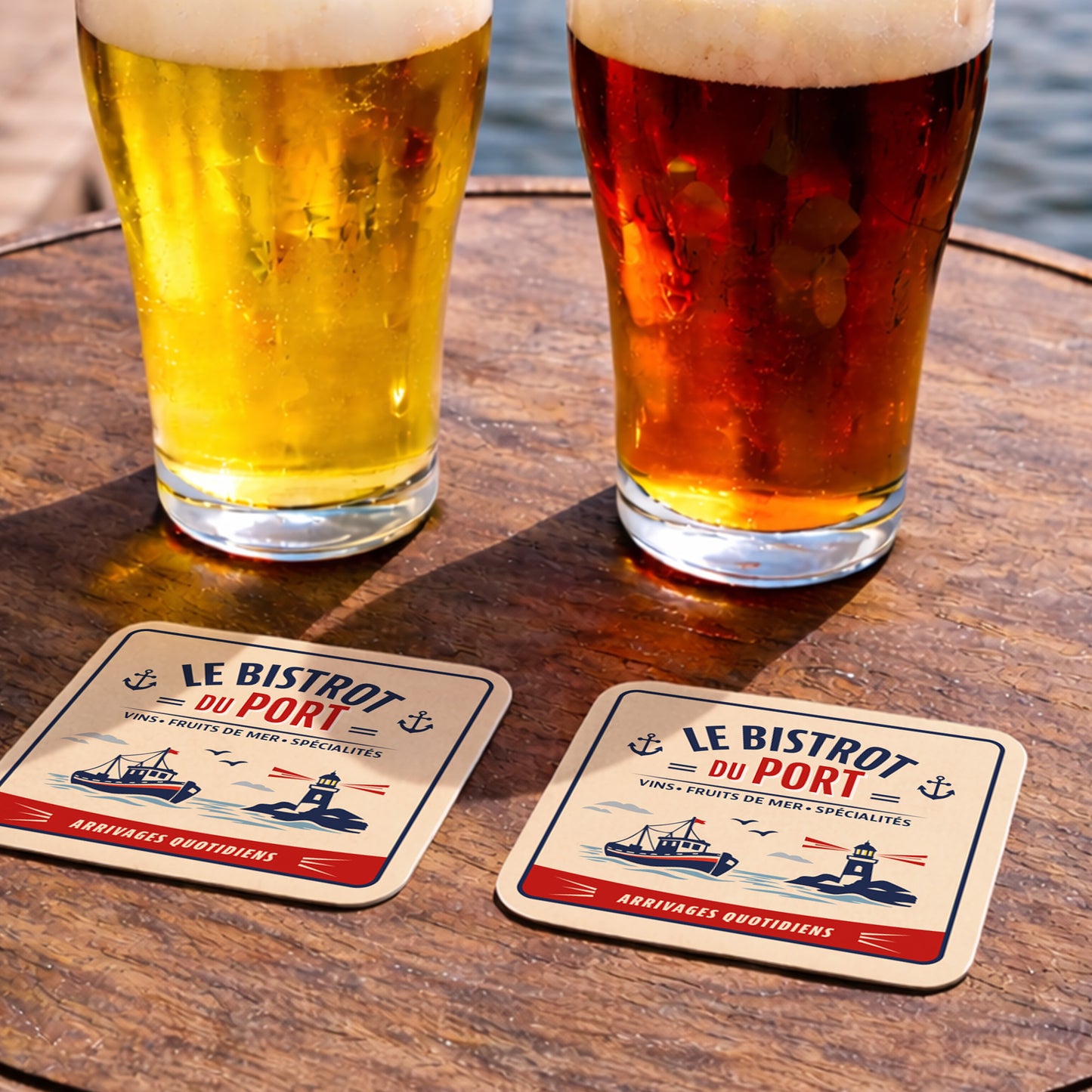 Coasters | Le Bistrot du Port (x6)