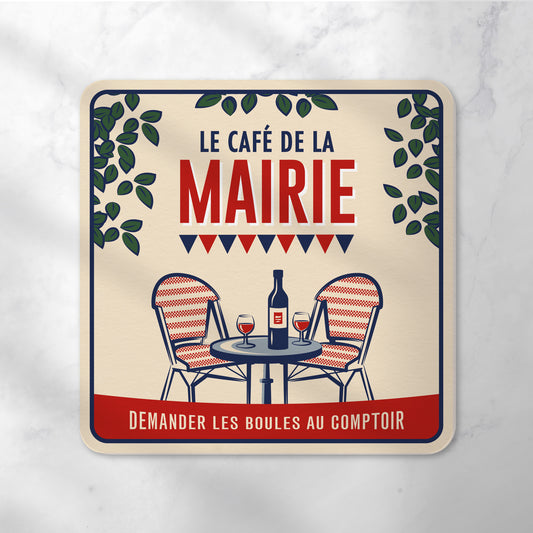 Dessous-de-verre | Le Café de la Mairie (x6)