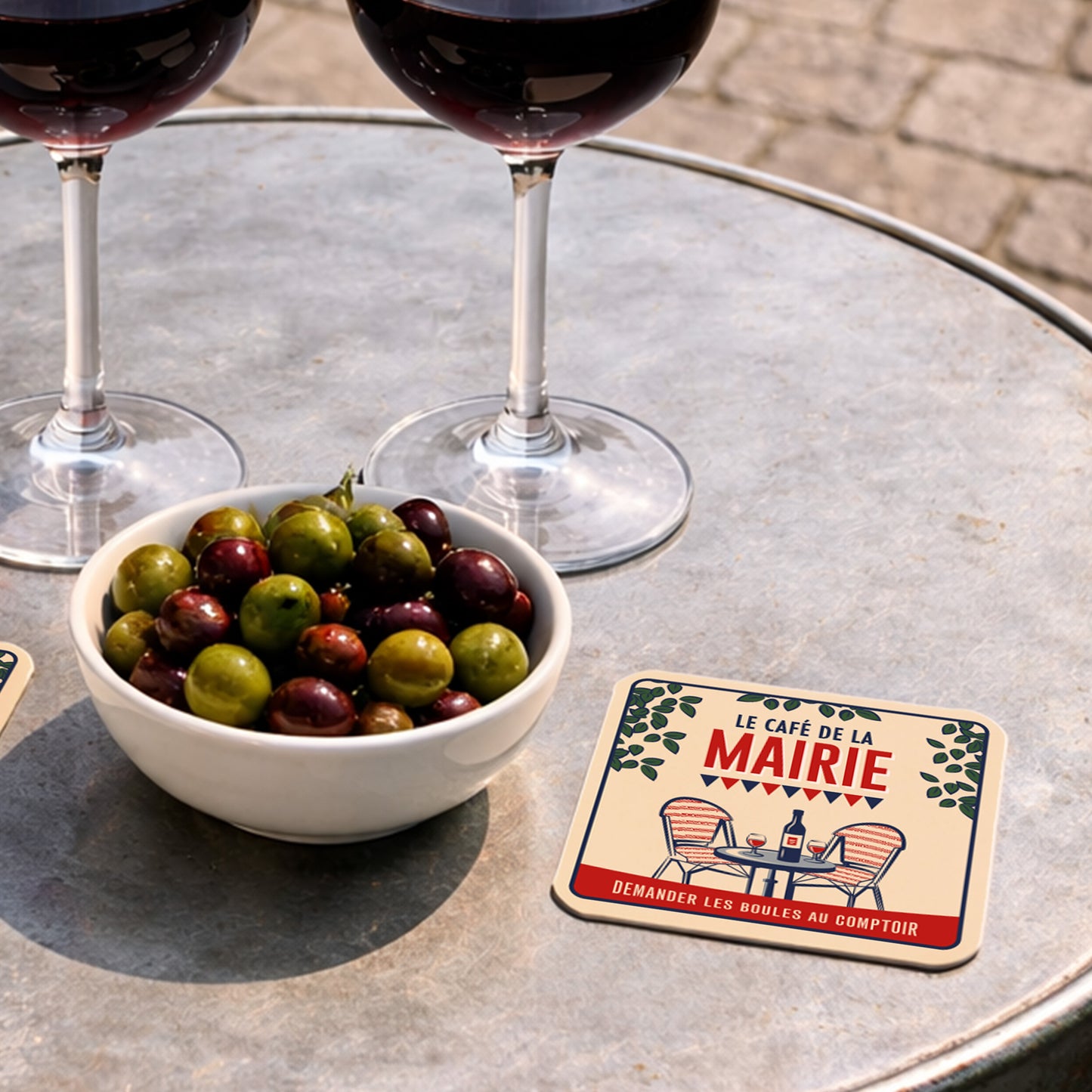 Dessous-de-verre | Le Café de la Mairie (x6)