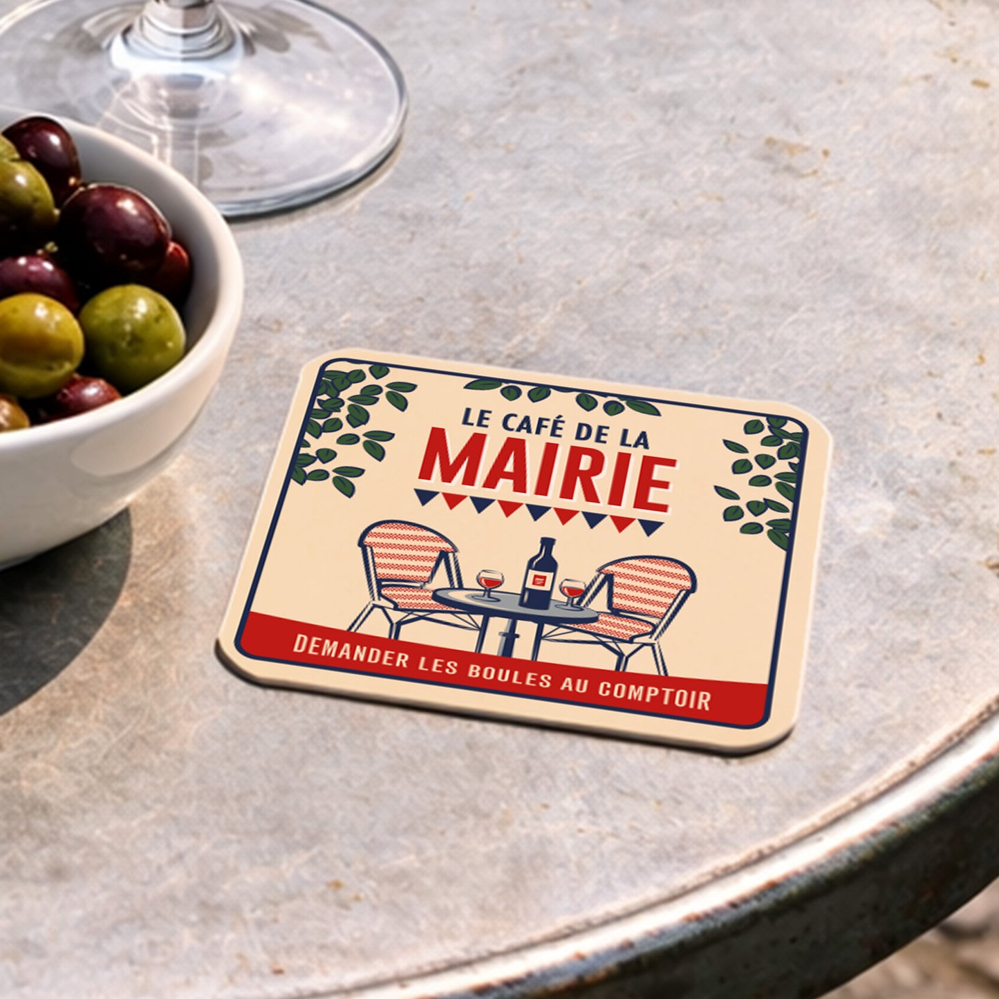 Dessous-de-verre | Le Café de la Mairie (x6)