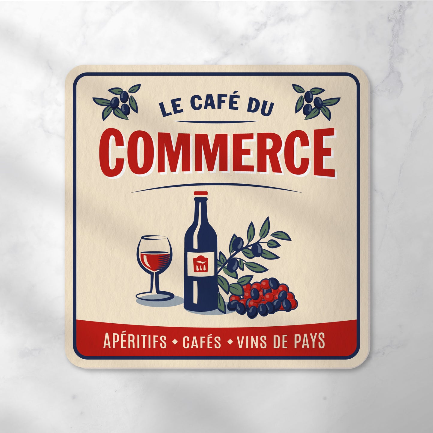 Dessous-de-verre | Le Café du Commerce (x6)