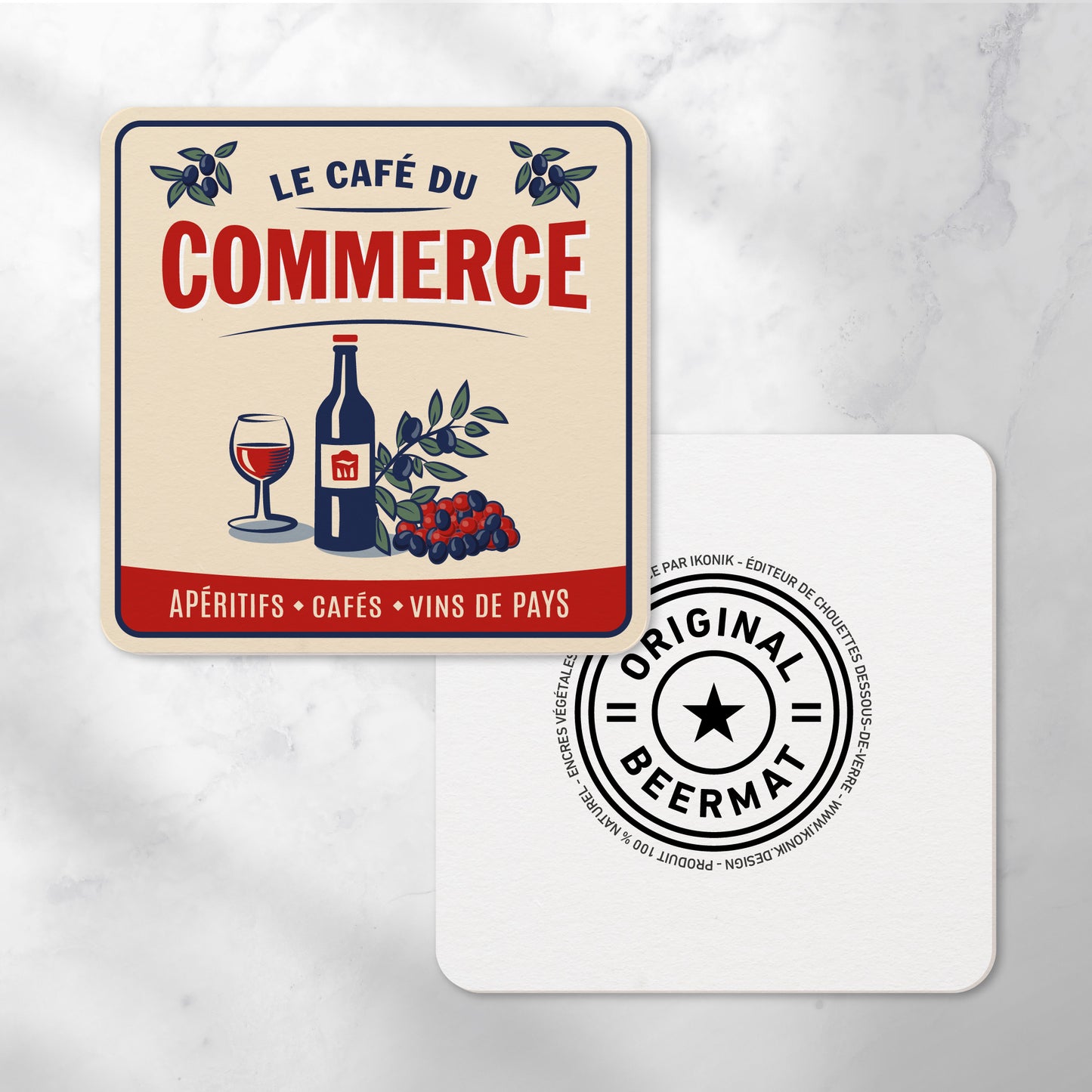 Coasters | Le Café du Commerce (x6)